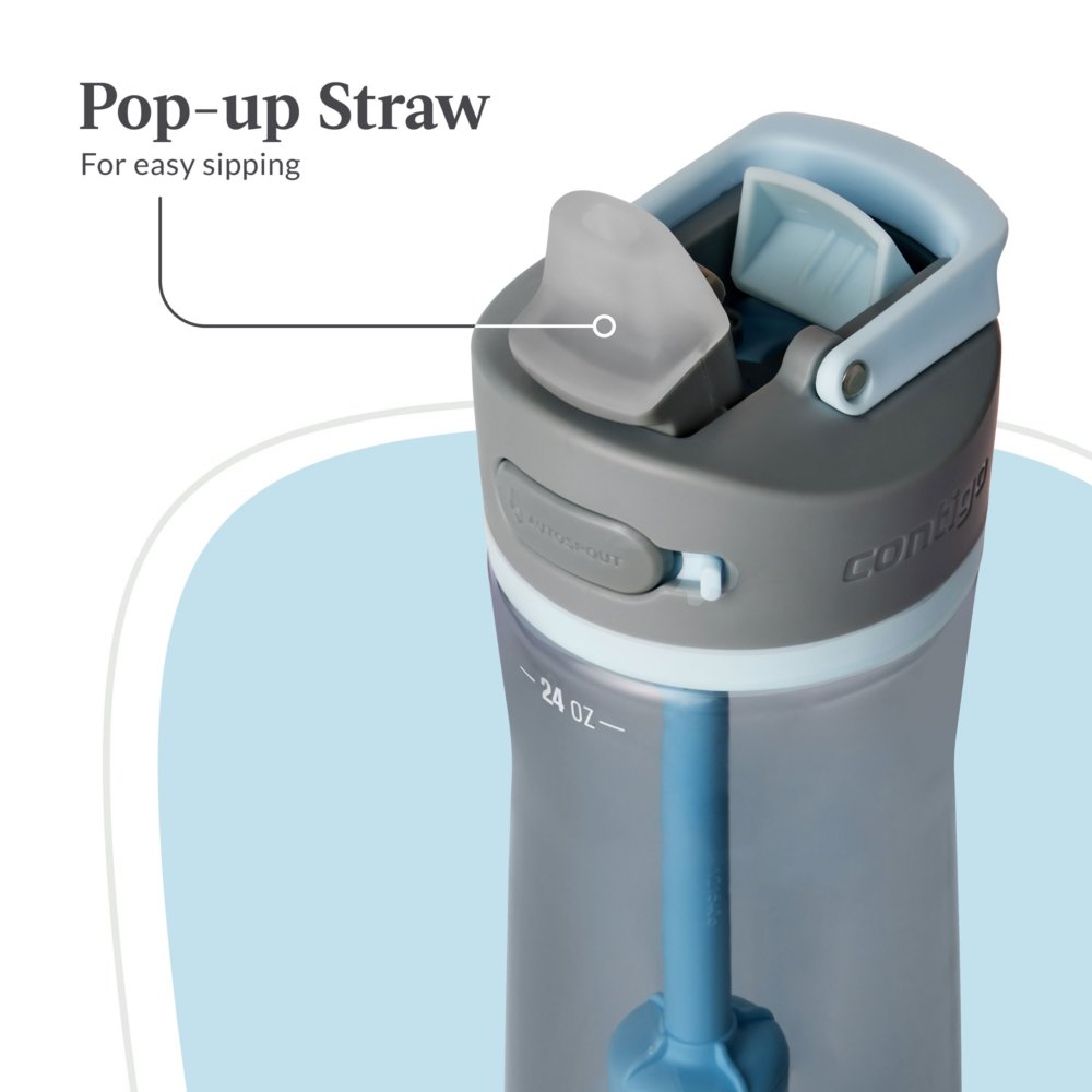 Contigo Autospout Water Bottle Replacement Reusable Straws