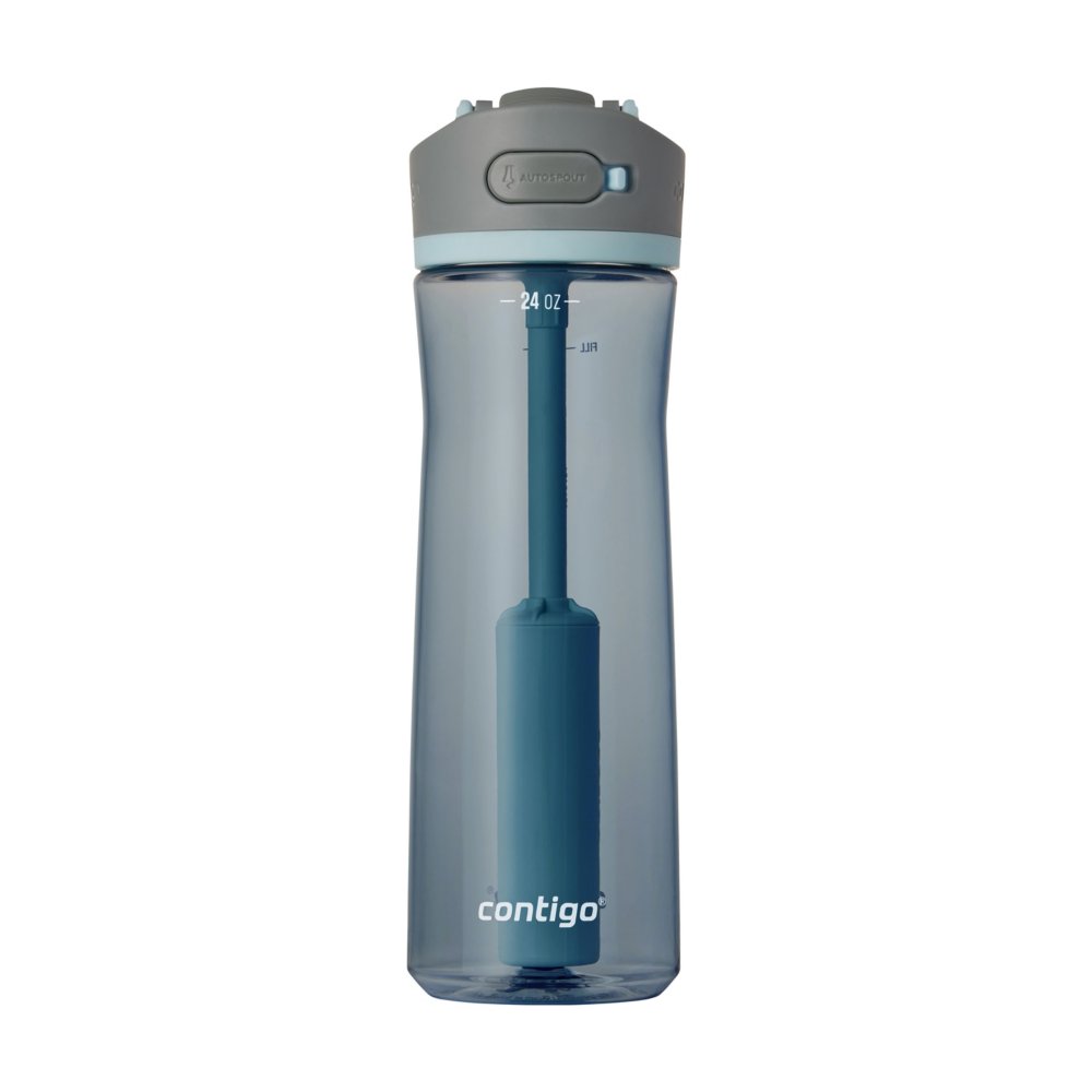 Contigo Ashland 2.0 Leak-Proof Water Bottle with Lid Lock and Angled Straw,  Dishwasher Safe Water Bottle & Cortland Spill-Proof Water Bottle, BPA-Free