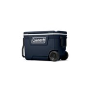 62 Qt, Wheeled Cooler, 3-day Ice Retention, Tow & 2-Way Handle, Blue Night image 2
