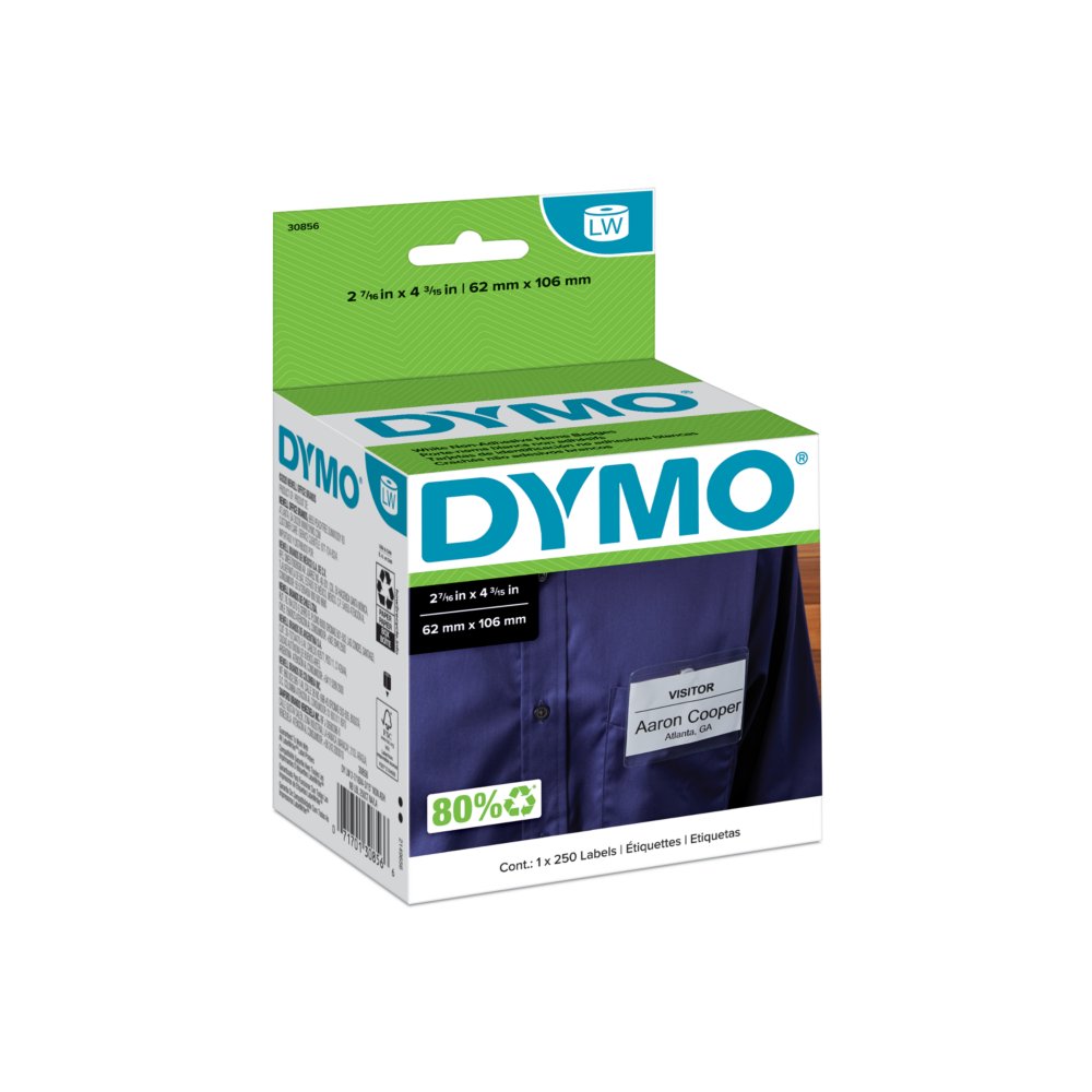 DYMO Letra Tag ruban à étiquette 12 mm x 4 m - Plastique - Achat/Vente DYMO  80991221