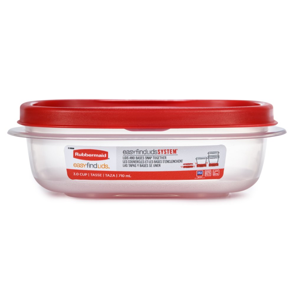 Rubbermaid Easy Find Lids Container, 710 Milliliter