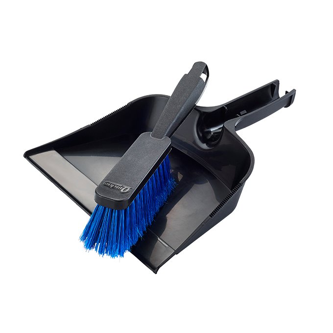 Quickie® Bulldozer™ Brush and Dust Pan Set