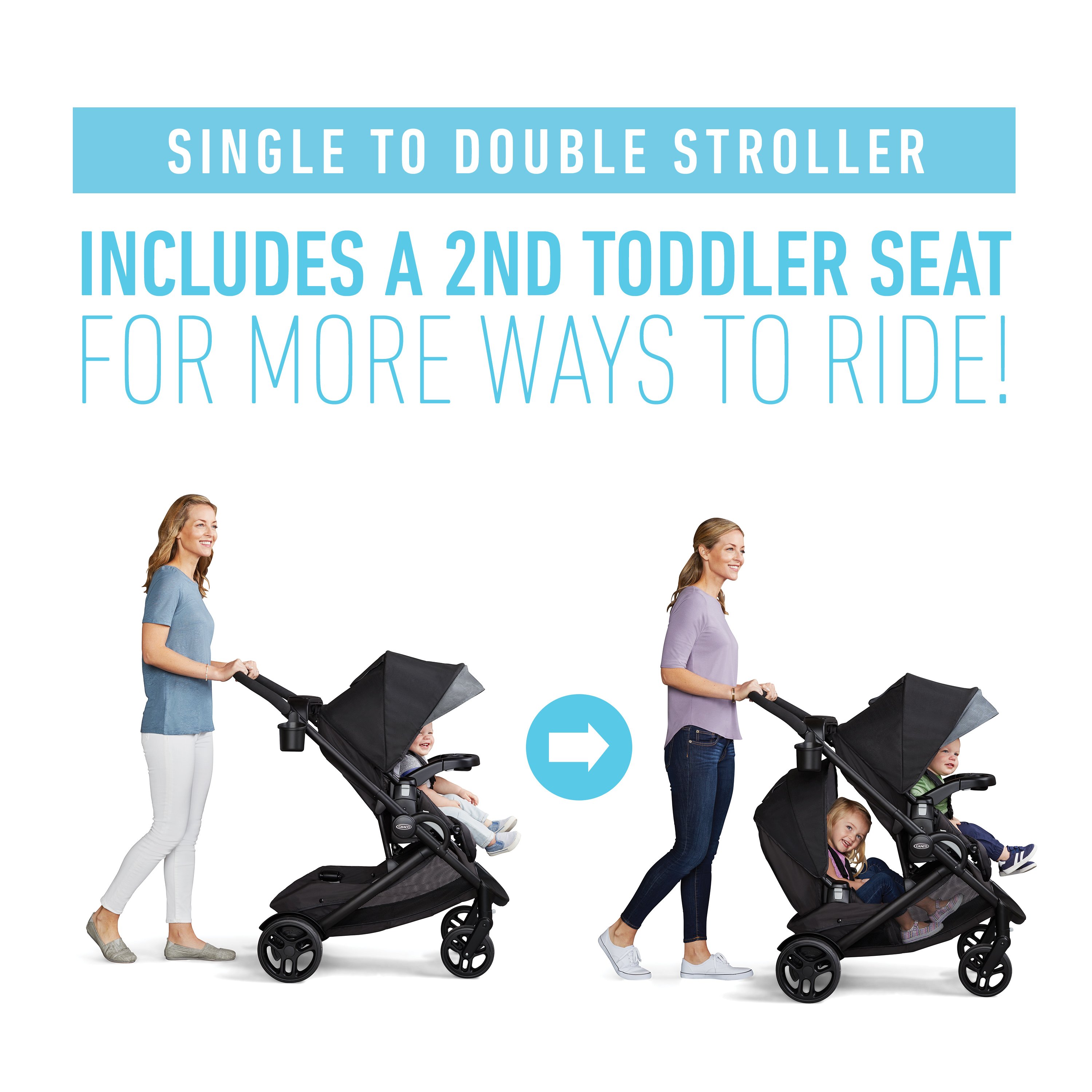 graco single to double stroller