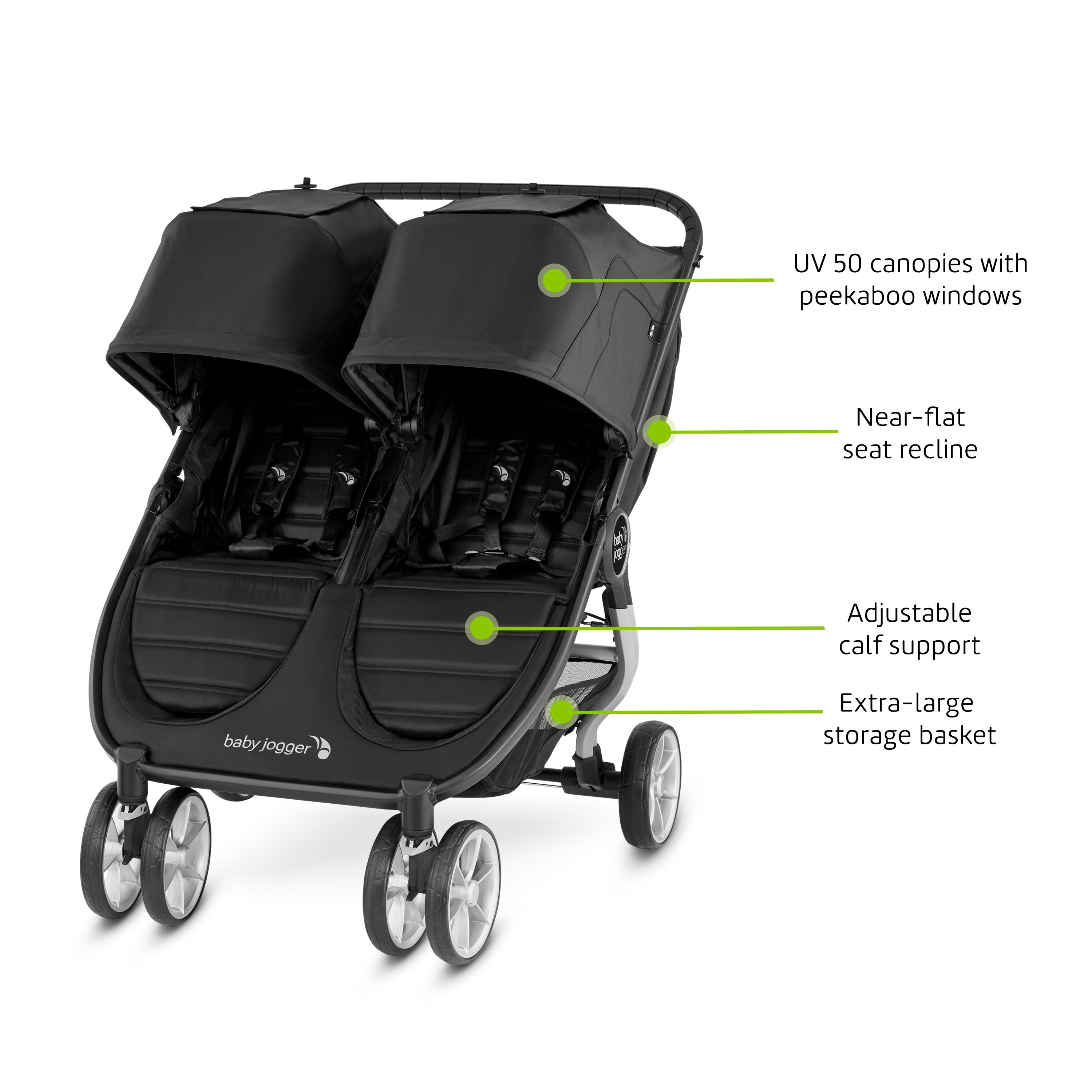 city mini twin pram