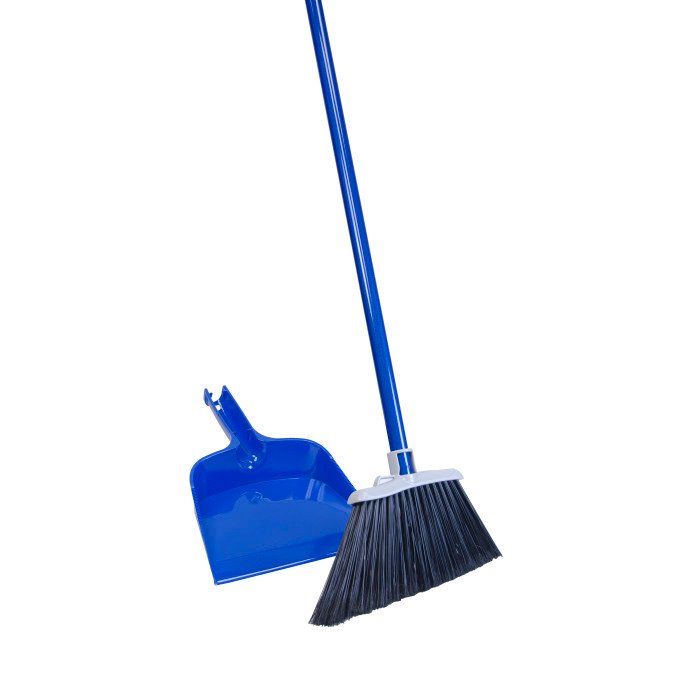 Quickie® Broom W/ Dust Pan