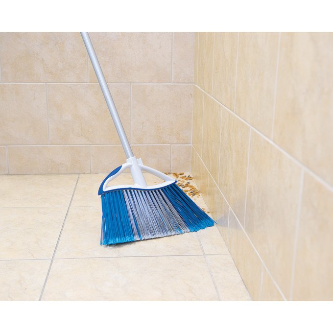 Quickie® Small Angle Broom + Dust Pan image number null