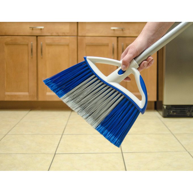 Quickie® Small Angle Broom + Dust Pan image number null