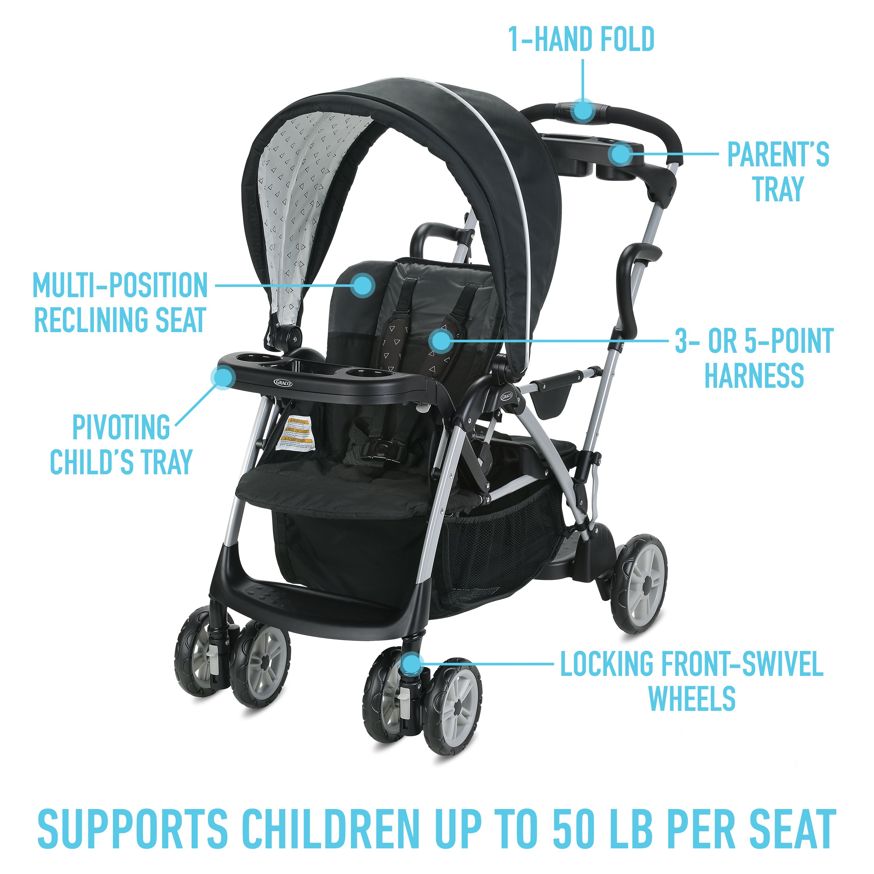 sit and stand stroller parts