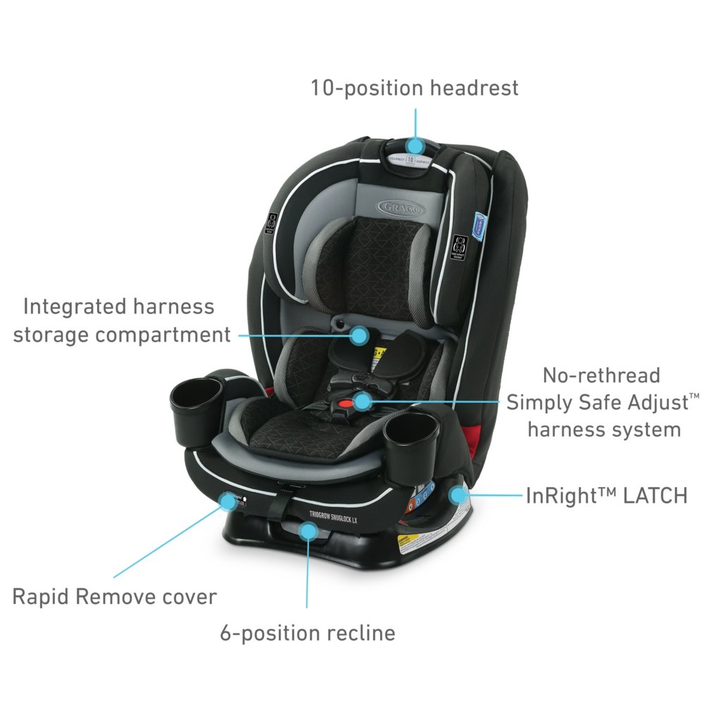 Graco Triogrow Snuglock Lx 3 In 1 Car Seat Baby - Graco Booster Seat Spare Parts