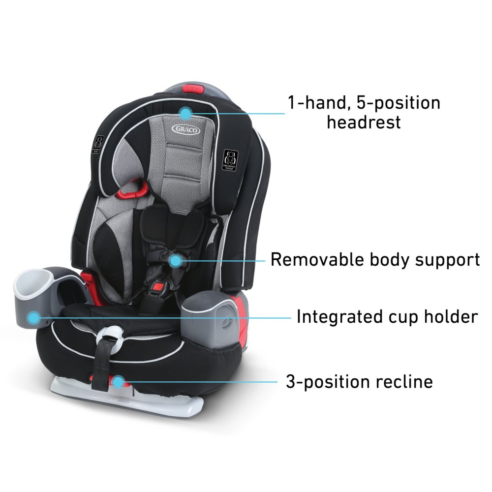 Graco Nautilus 65 Lx 3 In 1 Harness Booster Car Seat Baby - Graco Booster Seat Spare Parts