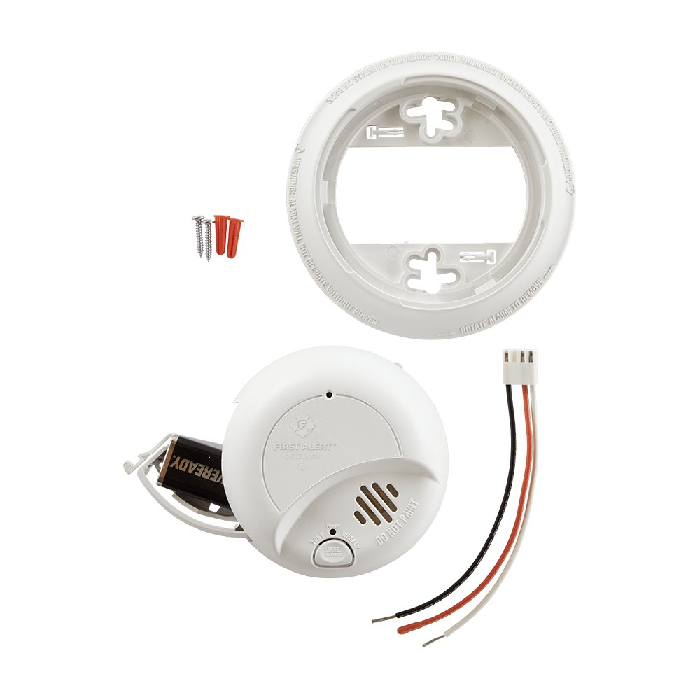 Hardwired Smoke Alarm With Battery Backup 9120b