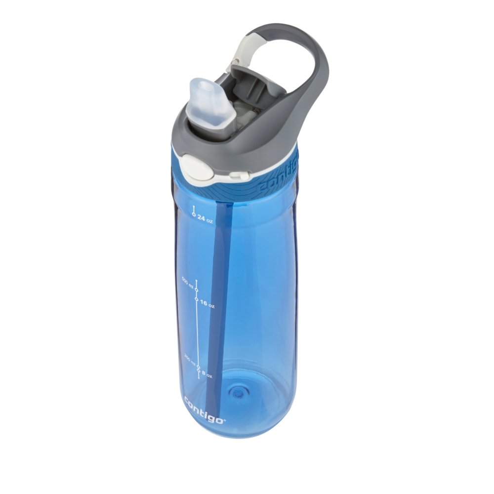 Contigo Autospout Straw Ashland Hydration Bottle - Set of 2 - Scuba/Gray 24  oz