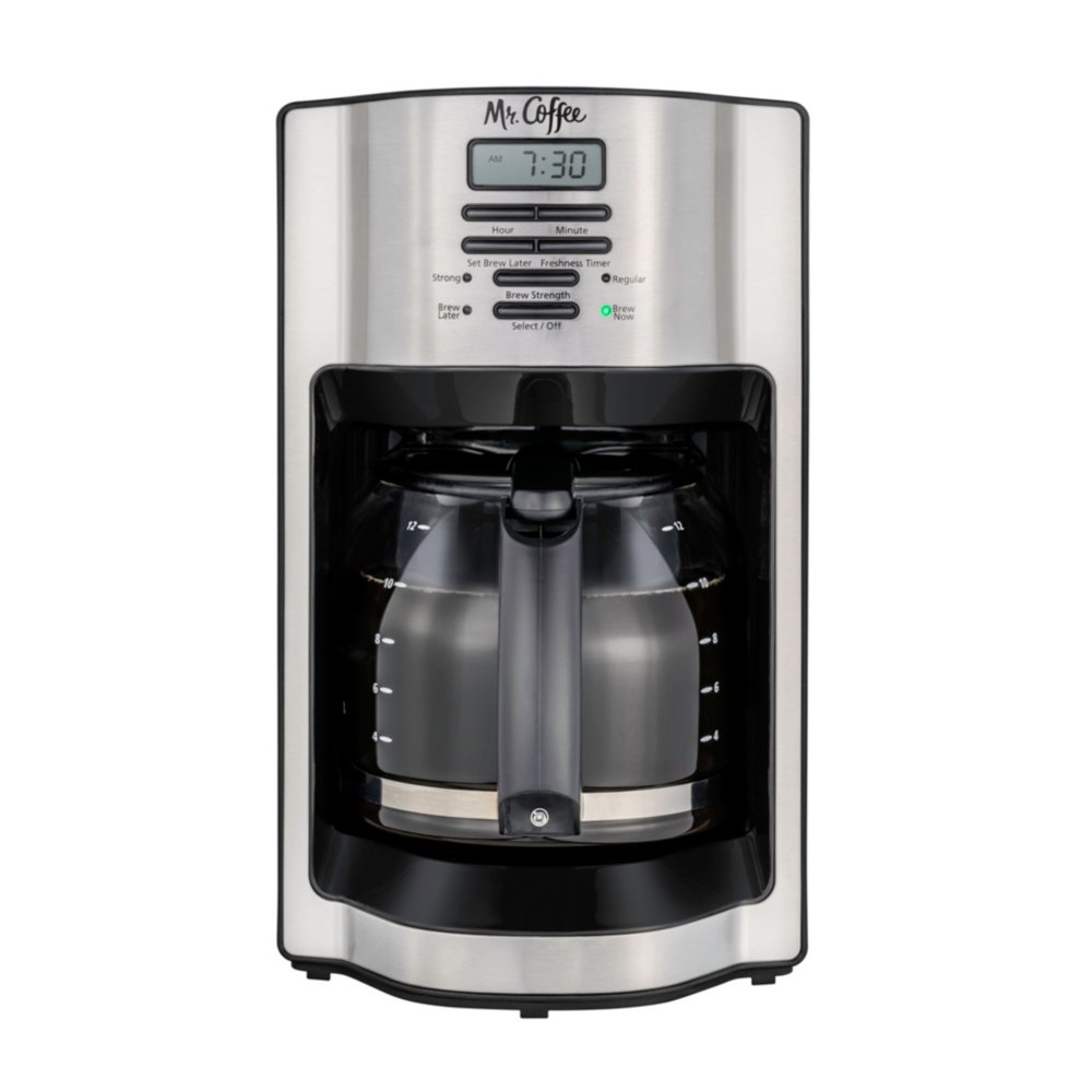 Mr. Coffee RNAB01BBX5DOW mr. coffee 12-cup programmable coffee maker with  brew strength selector