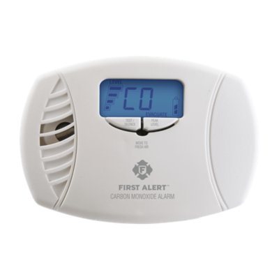 Dual-Power Carbon Monoxide Plug-In Alarm with Battery Backup and Digital Display