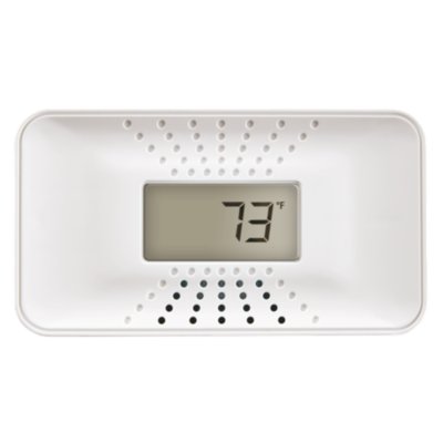 Carbon Monoxide Alarm with 10-Year Battery and Digital Temperature Display