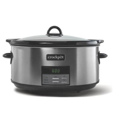 Crockpot™ 8-Quart Slow Cooker, Programmable, Black Stainless Collection