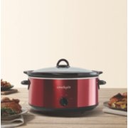 Crockpot™  7-Quart Slow Cooker, Manual, Red Stainless image number 1