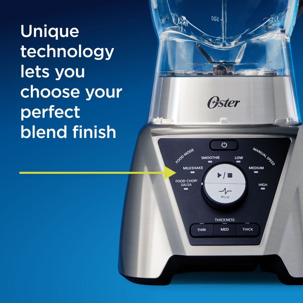  Oster Pro 1200 Blender with Professional Tritan Jar and Food  Processor attachment, Metallic Grey: Home & Kitchen