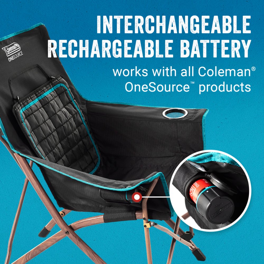 Onesource Heated Chair Rechargeable Battery Coleman