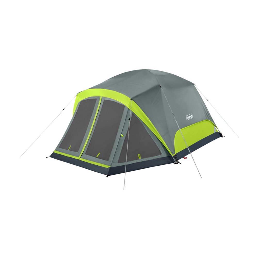 Skydome 4 Person Camping Tent With Screen Room Rock Grey Coleman