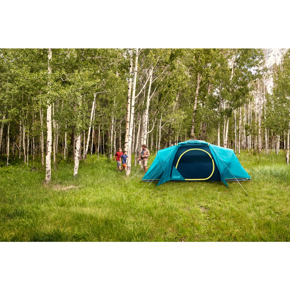 coleman skydome 8 person camping tent with screen room