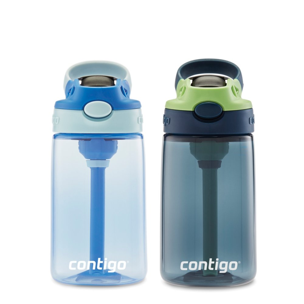 Contigo 14oz Kids Water Bottle with Redesigned Autospout Straw Gummy