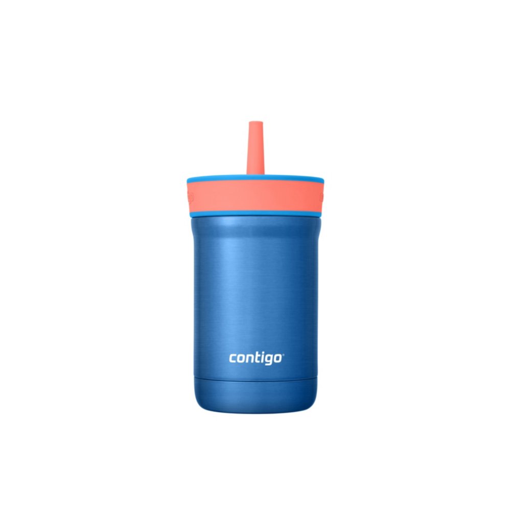 Contigo Kids' Leighton Straw Tumbler with Spill-Proof Leak-Proof Lid, 14  oz. 