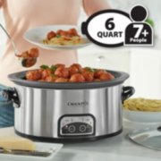 Crockpot 6 Quart Smart Pot Programmable Slow Cooker W Easy Clean Stainless Steel Crock Pot
