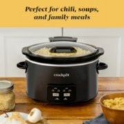 Crockpot™ 4.5-Quart Lift & Serve Hinged Lid Slow Cooker, One-Touch Control image number 3