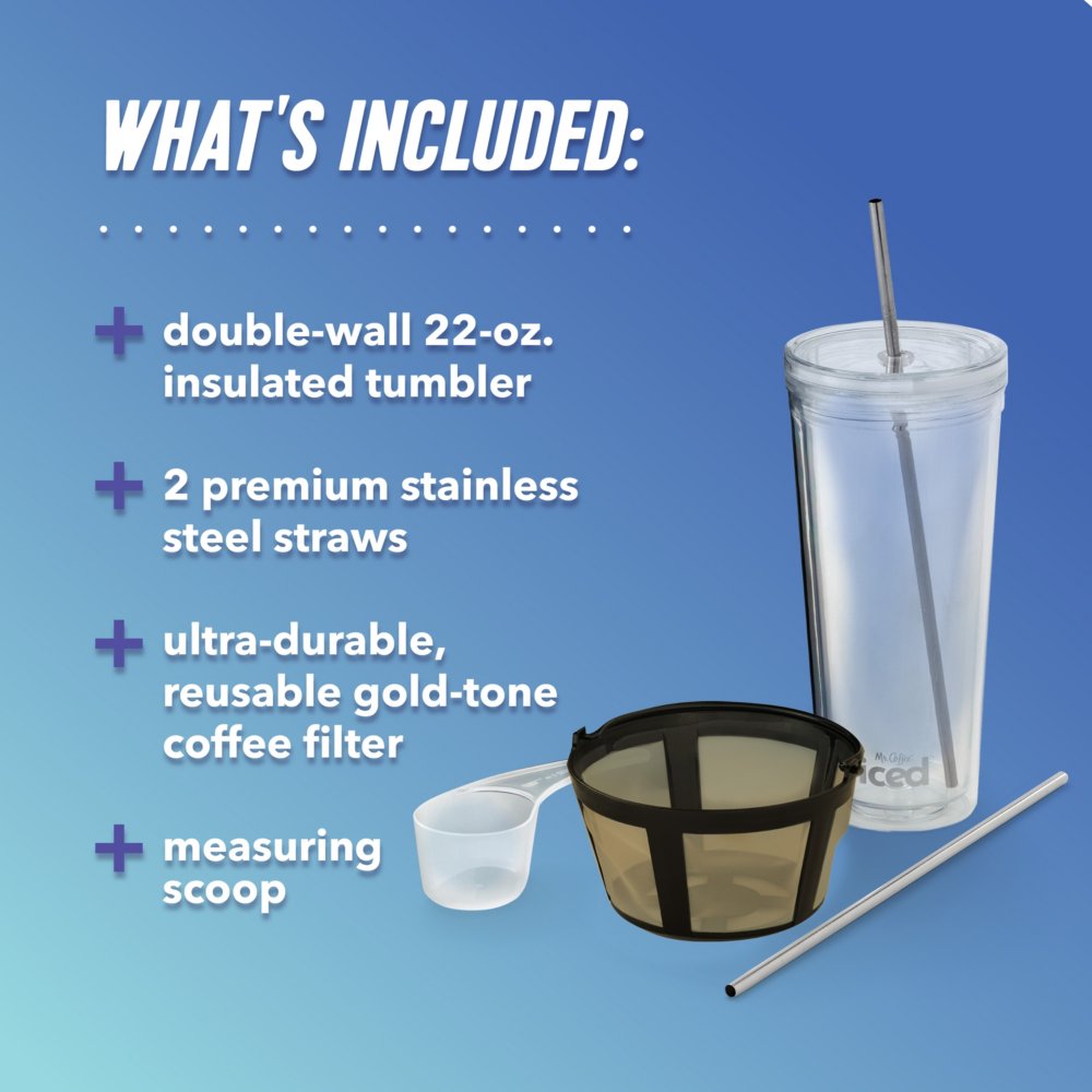 Mr. Coffee® Iced™ Coffee Maker with Reusable Tumbler and Filter Mr. Coffee