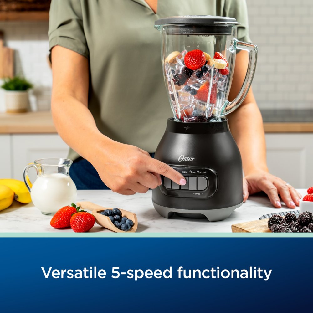 Oster® Easy-to-Clean Smoothie Blender with Dishwasher-Safe Glass