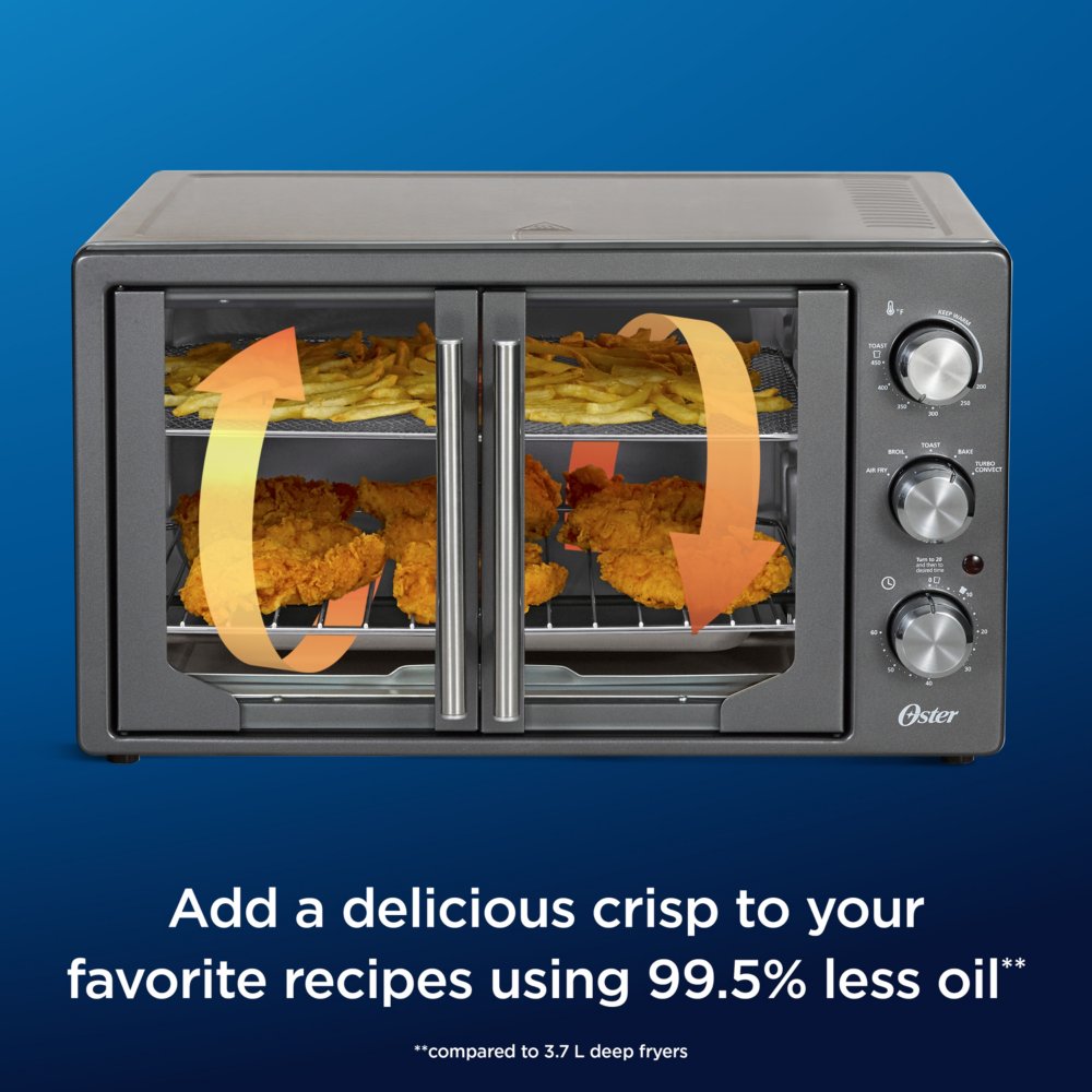 Oster French-Door Air-Fry Convection Countertop Oven - NW Asset Services