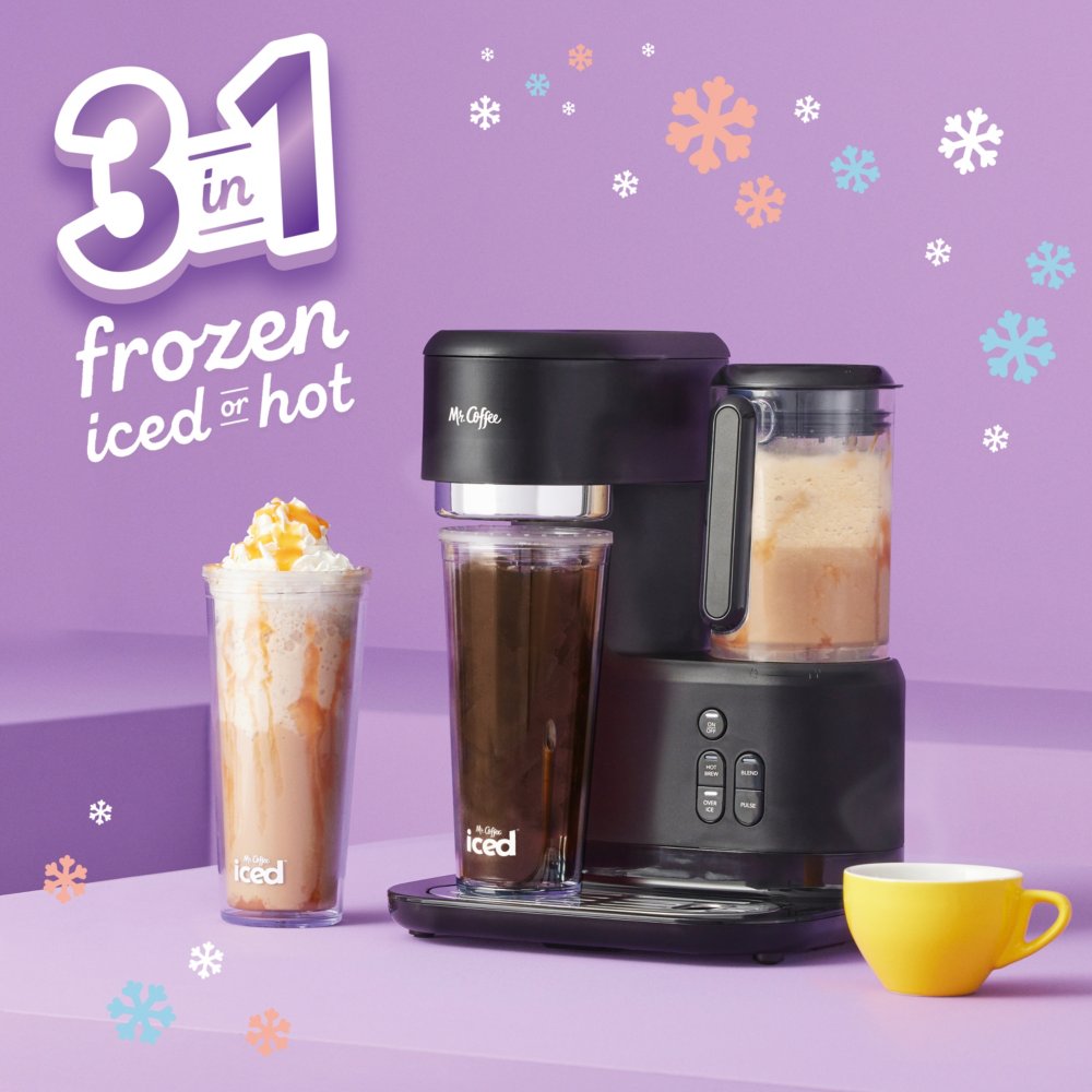 Mr. Coffee® Single-Serve Frappe™, Iced, and Hot Coffee Maker and Blender