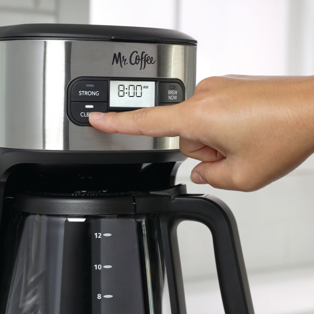 Mr. Coffee® 12-Cup Programmable Coffee Maker with Automatic Cleaning Cycle