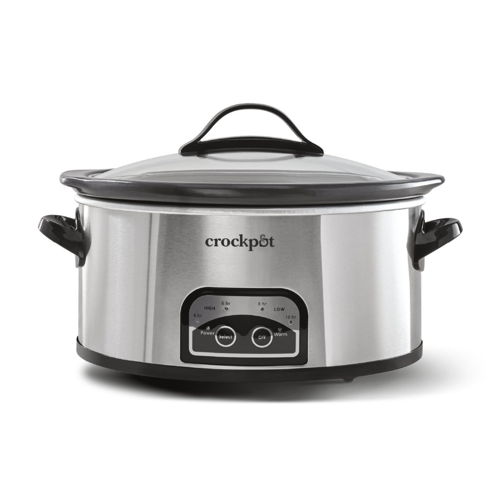 Crockpot 6-Quart Easy-to-Clean Slow Cooker, Stainless Steel | Crock-Pot