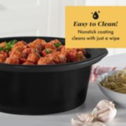 easy to clean nonstick coating cleans with just a wipe bowl image number 1