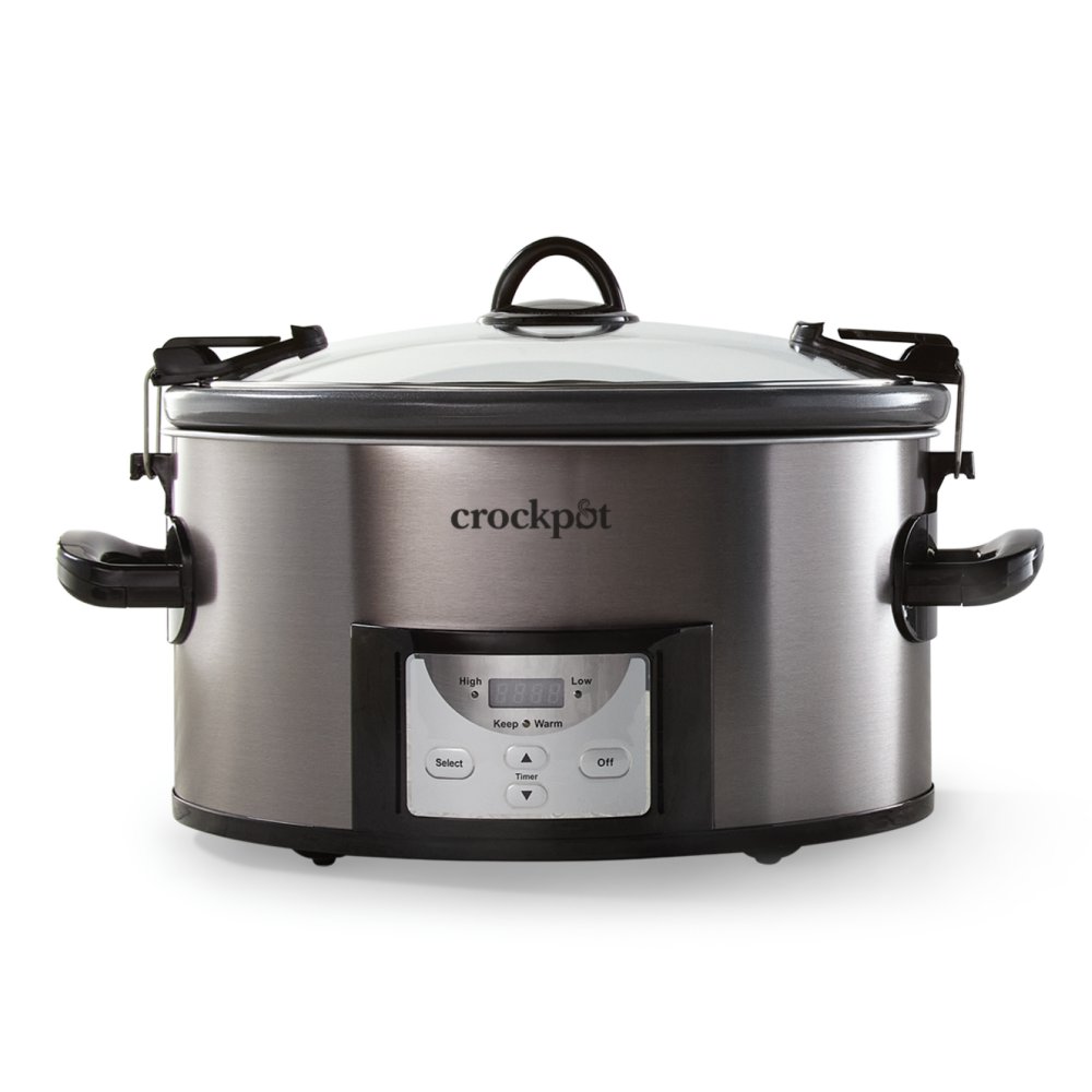 Crock-Pot® 7-Quart Easy-to-Clean Cook & Carry® Slow Cooker, Black