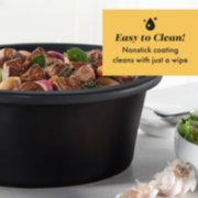 crockpot interior is easy to clean nonstick coating cleans with just a wipe image number 1