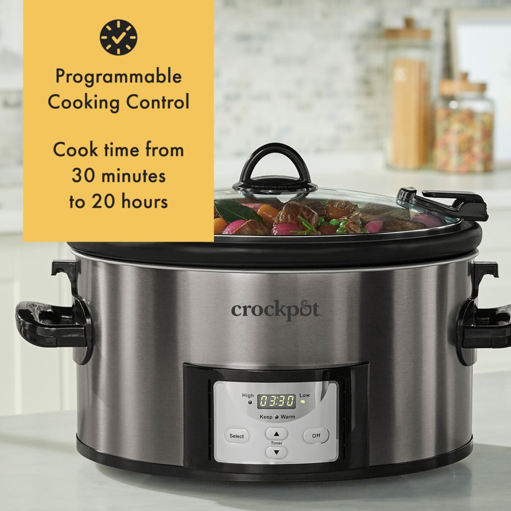 Crock-pot Cook & Carry Digital Countdown Slow Cooker, 7 Quart
