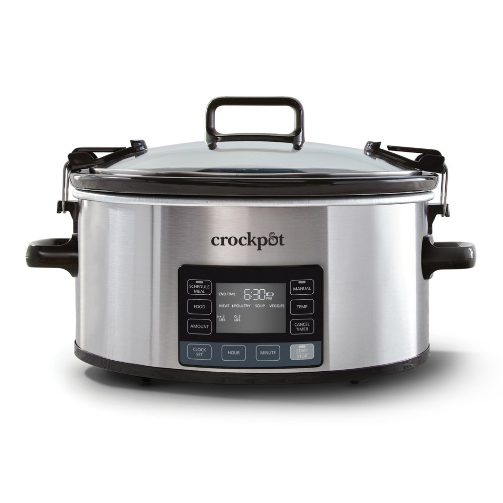 Crock-Pot 4 Quart Stainless Steel Cook & Carry Programmable Slow