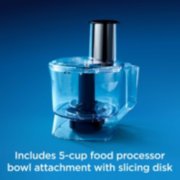includes 5 cup food processor bowl attachment with slicing disk image number 4