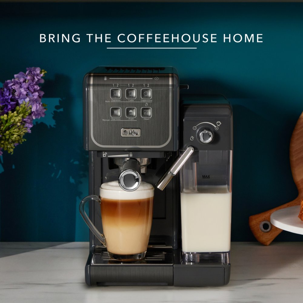 Mr. Coffee - Espresso and Cappuccino Maker Latte Milk Steamer