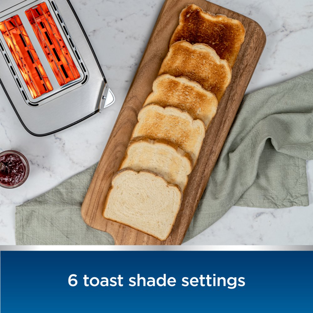 Oster® 2-Slice Toaster with Advanced Toast Technology, Stainless