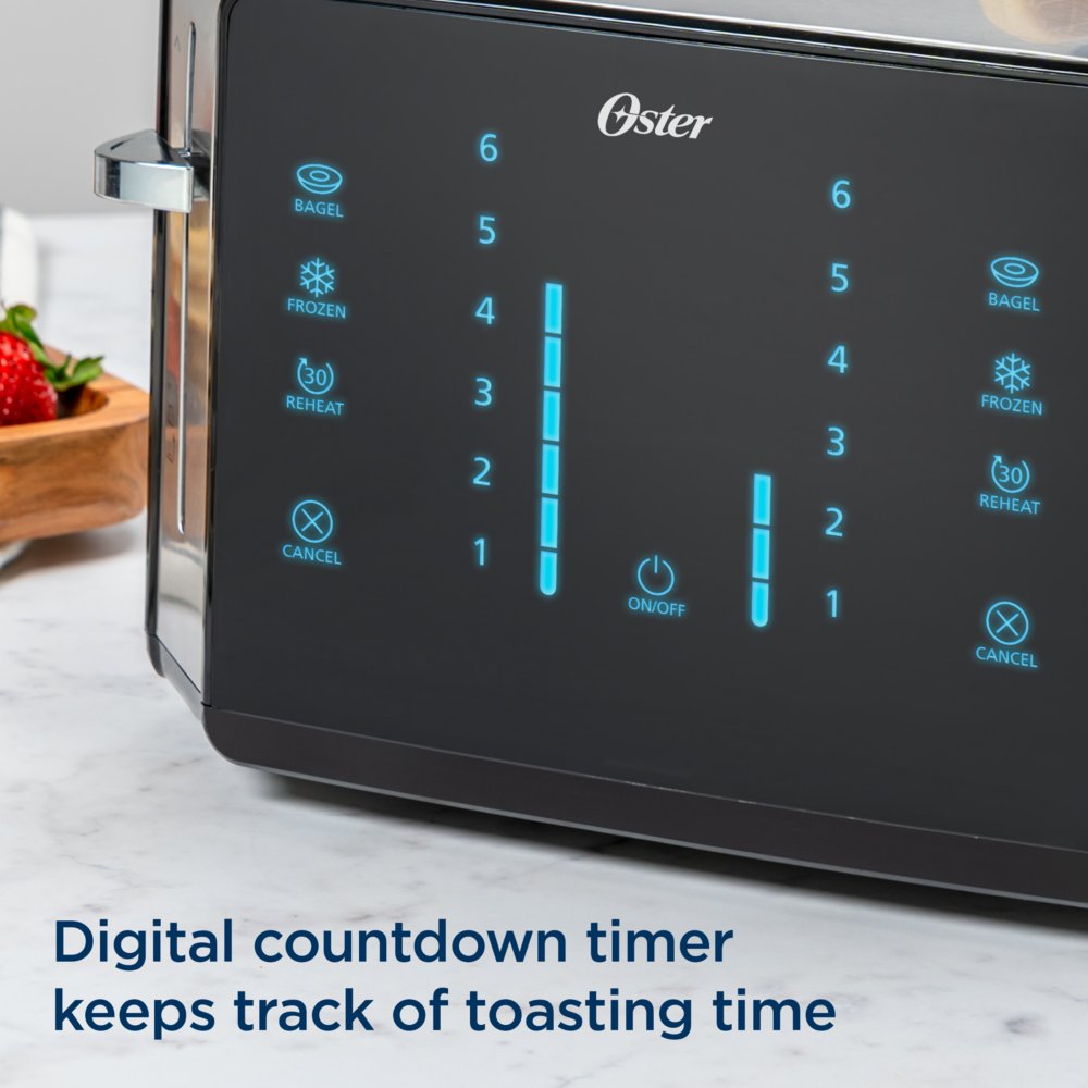 Oster® 4-Slice Long-Slot Toaster, Stainless Steel on Oster.com