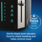 toaster with quick check lever elevates food to check toasting and helps remove toast image number 5