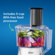 includes five cup BPA free food processor image number 4
