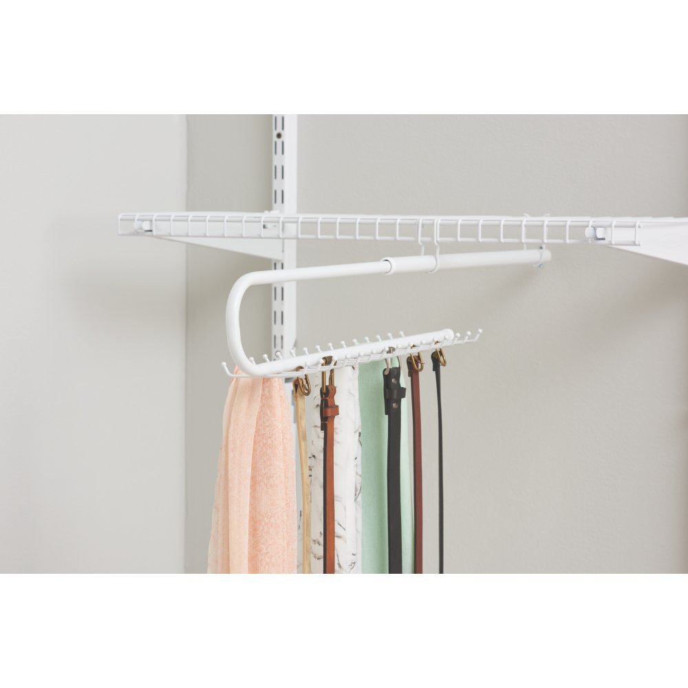 Configurations Closet Tie Belt Rack Organizer with 30 Hooks