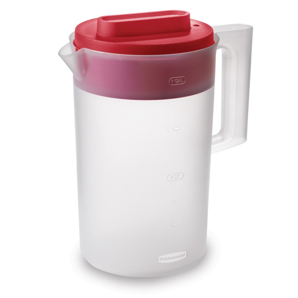 Compact Pitcher, Plastic Pitcher with Lid Rubbermaid