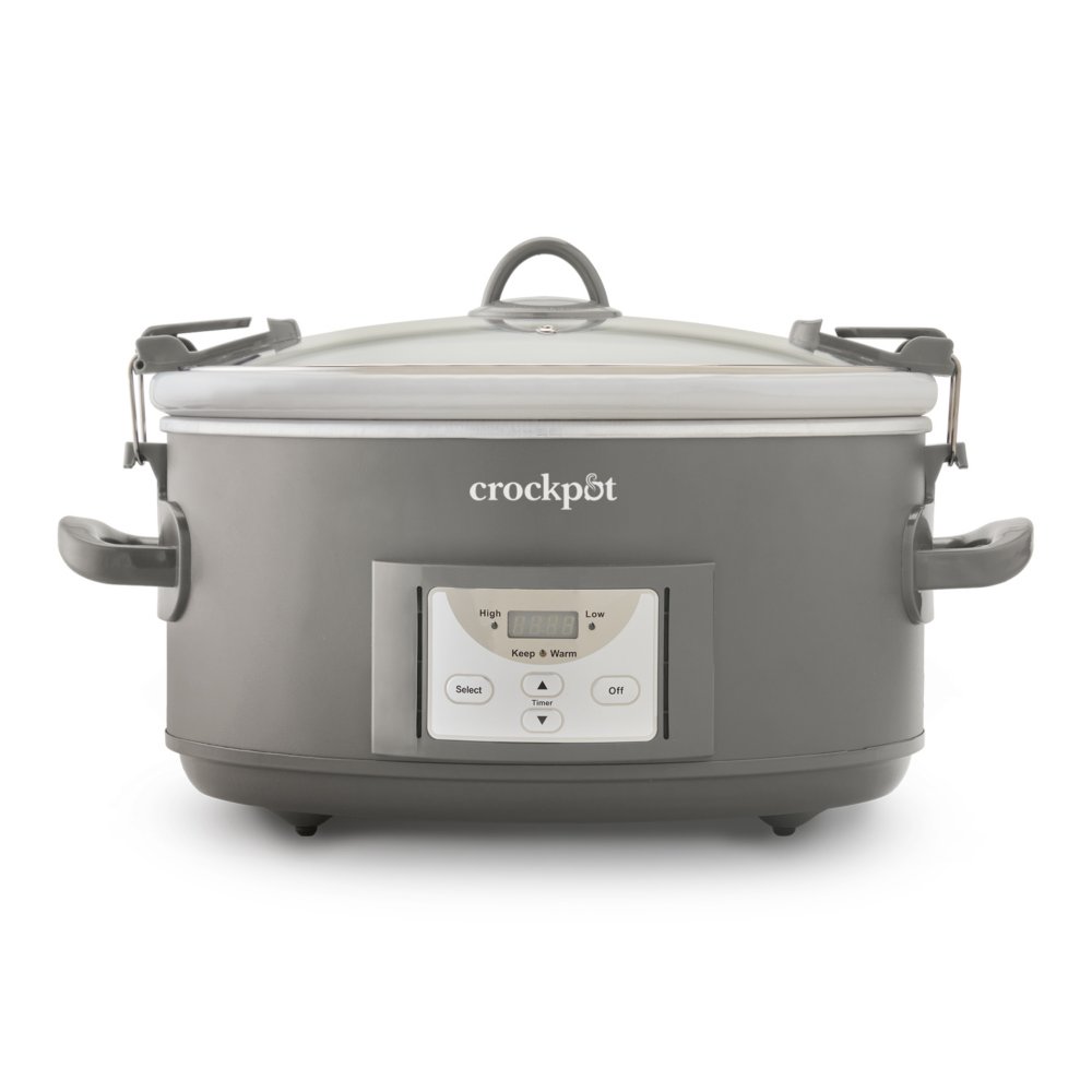 CrockPot® Programmable 7Quart Cook and Carry Slow Cooker, Grey