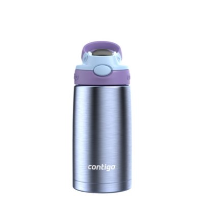 Contigo Kids Stainless Steel Water Bottle with Redesigned Autospout Straw, 13 oz, Ocean